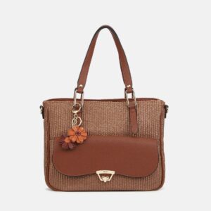 Ynot? Shopping Bag Donna Effetto Paglia